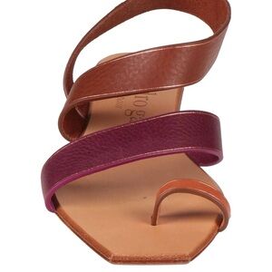 Pedro Garcia Brown and Purple Sandals